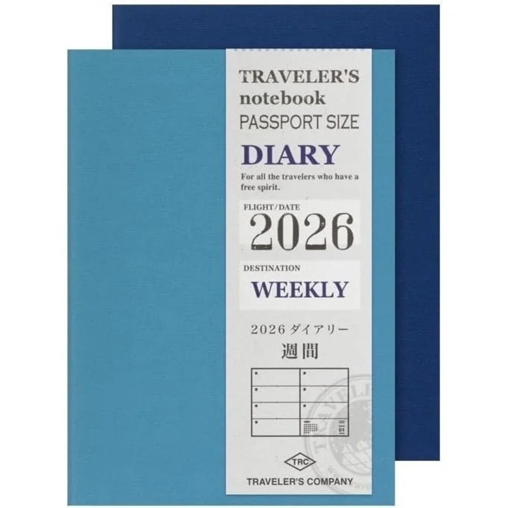 NEW Traveler's Notebook 2026 Weekly Diary Passport Size JAPAN Planner